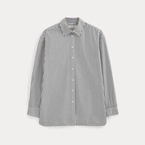 Everlane Blue/White Striped Boyfriend Shirt ultra soft cotton Sz 16